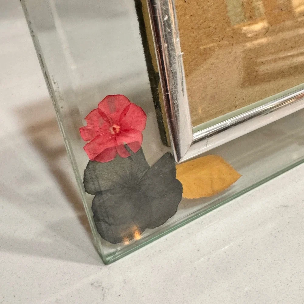 Handmade Pressed Flower‎ Resin Photo Frame 5.5